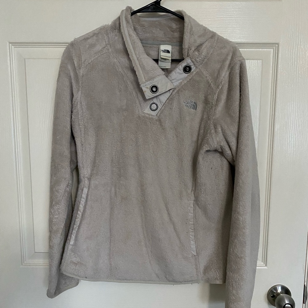 Women’s North Face plush pullover, size medium